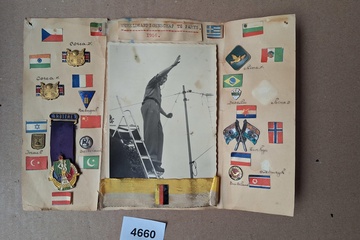 Afbeelding van medailles op kaart 1956 Wereldkampioenschap Volleybal