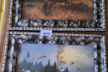 Afbeelding van jachttaferelen in kaders