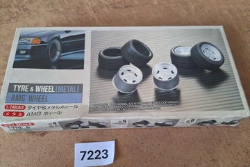 Afbeelding van Fujimi Tyre & Wheel Metal - AMG Wheel modelbouwset 19101 (1:24)