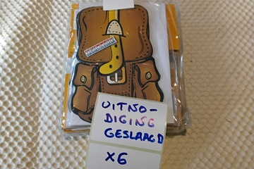 Afbeelding van 6x Uitnodigingskaarten "Hoera geslaagd!"