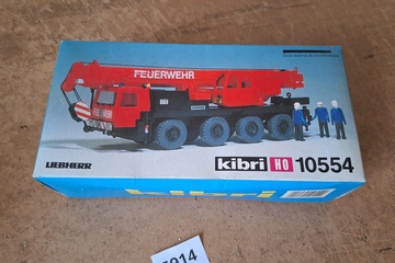 Afbeelding van Kibri, Liebherr Telescoopkraan met Kranaufbau Feuerwehr, 1:87