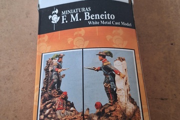 Afbeelding van F.M. Beneito Miniaturas, Oficial de Bersaglieri Porta Pia 1870 white metal cast model