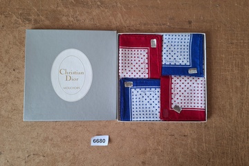 Afbeelding van Christian Dior set zakdoeken in geschenkdoos