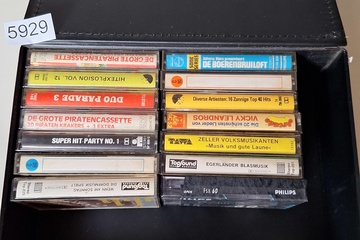 Afbeelding van cassetes in cassettedoos
