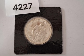 Afbeelding van Zilver Munt george Washington half dollar