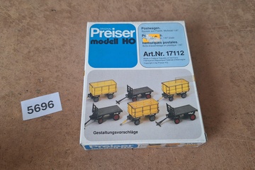 Afbeelding van Preiser Postwagen Postal Carts 17112 H0