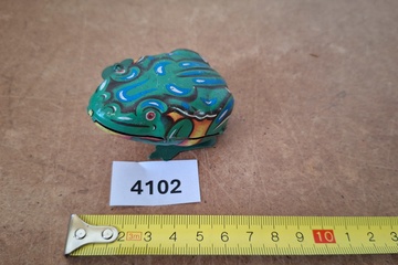 Afbeelding van Opwindbaar speelgoed blik kikker