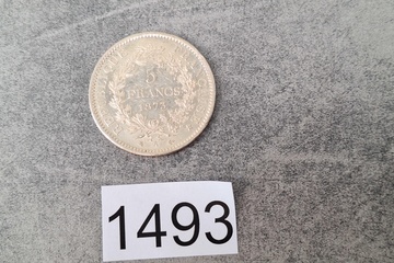 Afbeelding van Zilver Munt Hercule Frankrijk 5 Francs