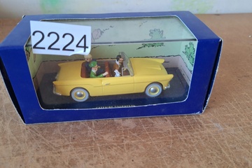 Afbeelding van Bij Kuifje in de auto modelauto Moulinsart