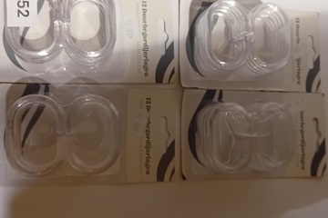 Afbeelding van Douchegordijn ringen sets 4 sets