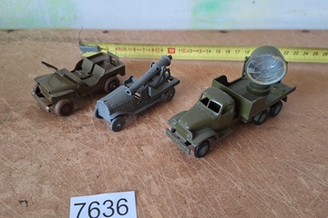 Afbeelding van Militair modelvoertuigen 3 stuks