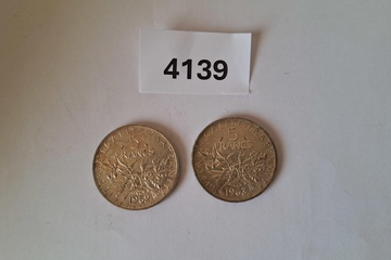 Afbeelding van Zilver Munten 5 Francs Frankrijk 