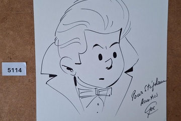 Afbeelding van Originele opdrachttekening / Dédicace