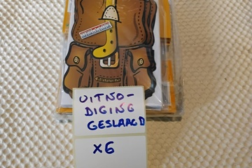 Afbeelding van 6x Uitnodigingskaarten "Hoera geslaagd!"