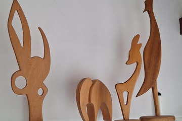Afbeelding van Houten decoratie dieren