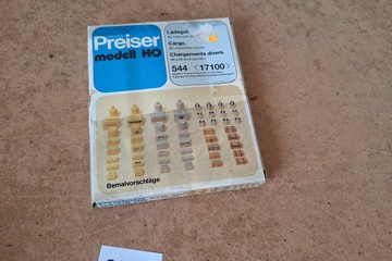 Afbeelding van Preiser Modell HO, 544 Ladegut Cargo Chargements Divers Accessoires Plastic Bouwpakket, 1:87