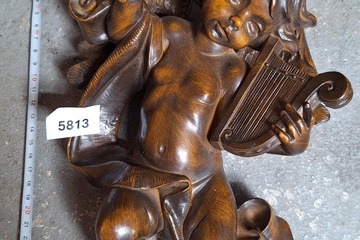 Afbeelding van Houten Engel met harp