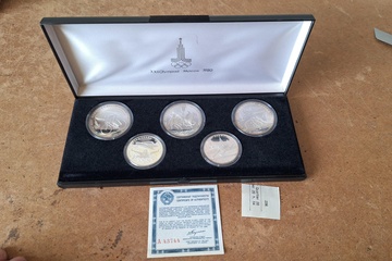 Afbeelding van Zilver Munten Moskou 1980