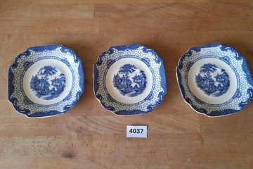 Afbeelding van Borden Blauw wit Adams Engeland Diameter 15cm