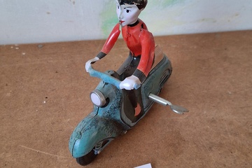 Afbeelding van Opwindbare Speelgoed motor Blik