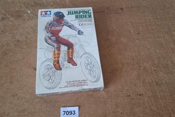 Afbeelding van Tamiya Jumping Rider motocross motorrijder modelbouwdoos (1:12)