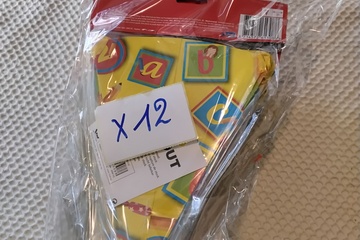 Afbeelding van 12x Papieren slinger "Alles Gute zum Schulanfang!"