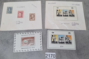 Afbeelding van Postzegelblokken België Postfris