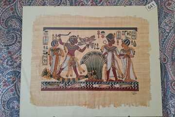 Afbeelding van Egyptisch tafereel in kader