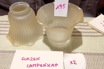 Afbeelding van Lampenkappen 2 stuks glas