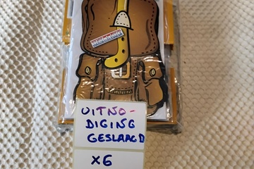 Afbeelding van 6x Uitnodigingskaarten "Hoera geslaagd!"