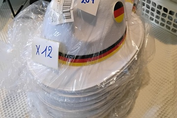 Afbeelding van 12x Witte hoed Duitsland