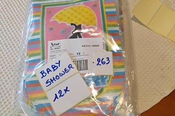 Afbeelding van 12x Vlaggenlijn Baby Shower