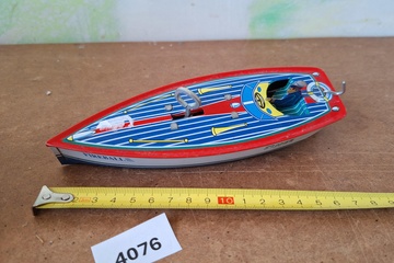 Afbeelding van Blikken speelgoed Speedboat Fireball