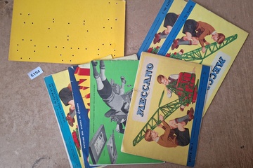 Afbeelding van Meccano, Verzameling vintage instructieboekjes en handleidingen (set van 5 stuks)