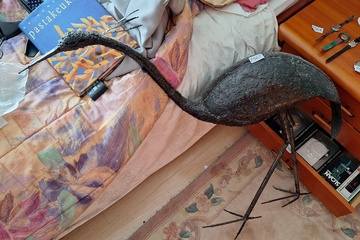 Afbeelding van Metalen Vogel tuindecoratie