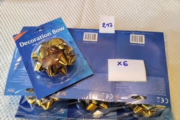 Afbeelding van 6x Gouden LED-strik