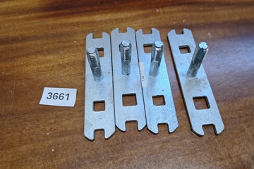 Afbeelding van Studhole tap met ogen nikkel t model 4 stuks