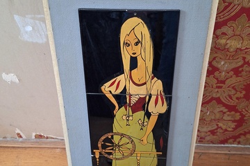 Afbeelding van Siertegel in kader