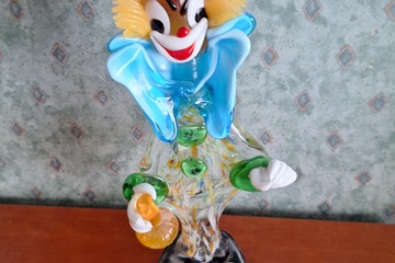 Afbeelding van Murano clown in glas