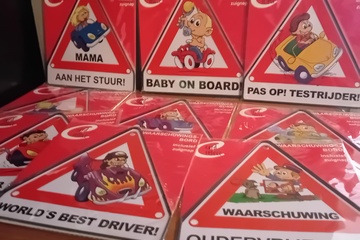 Afbeelding van Waarschuwigsbordjes 9 stuks