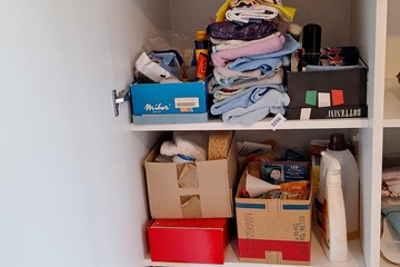 Afbeelding van Inhoud kast berging vnl schoonmaakproducten