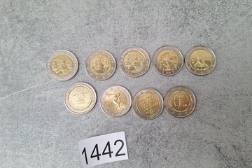 Afbeelding van 2 Euro munten 9 stuks