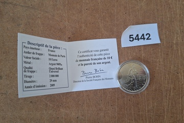 Afbeelding van Zilver munt Frankrijk 10 Euro