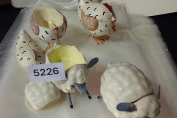 Afbeelding van Decoratie schapen en kippen
