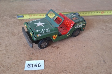 Afbeelding van US Army militaire legerjeep nr. 23576801 – Blikken speelgoed