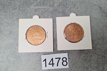 Afbeelding van 5 Euro Munten Oostenrijk 2 stuks