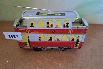 Afbeelding van Blikken speelgoed tram