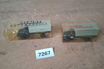 Afbeelding van Brekina Mercedes-Benz L 325 "Deutsche Bundesbahn" vrachtwagens (set van 2) (1:87)