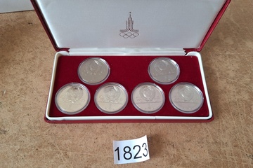 Afbeelding van Set Olympische herdenkingsmunten Moskou 1980
