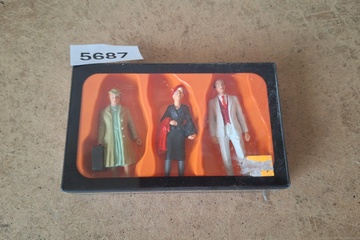 Afbeelding van Preiser Passagiers Reizigers Figuren Set H0